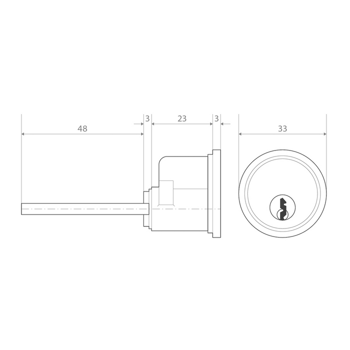 APECs XS Standard Rim Cylinder 3 keys Replacement Door Lock Nightlatch Latch 