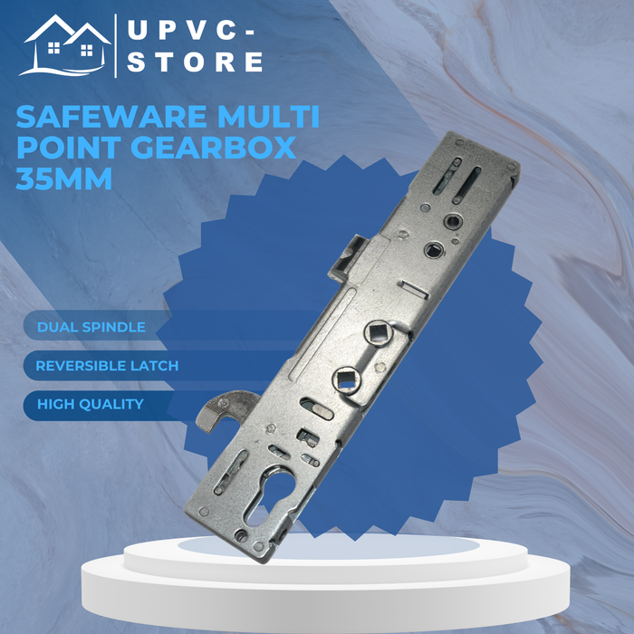 Safeware Multi Point Upvc Double Glazed Door Gearbox Lock 35mm 92mm