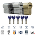 APECS AP 3* Star Euro Cylinder Door Lock uPVC Aluminium Timber Door Barrel 6 Pin 5 Keys