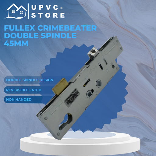 Fullex Crimebeater uPVC Gear Box Door Lock Centre Case Double Spindle 45mm