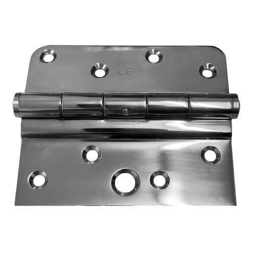 2D Stainless Steel Mirror Polished Chrome Composite Door Hinge