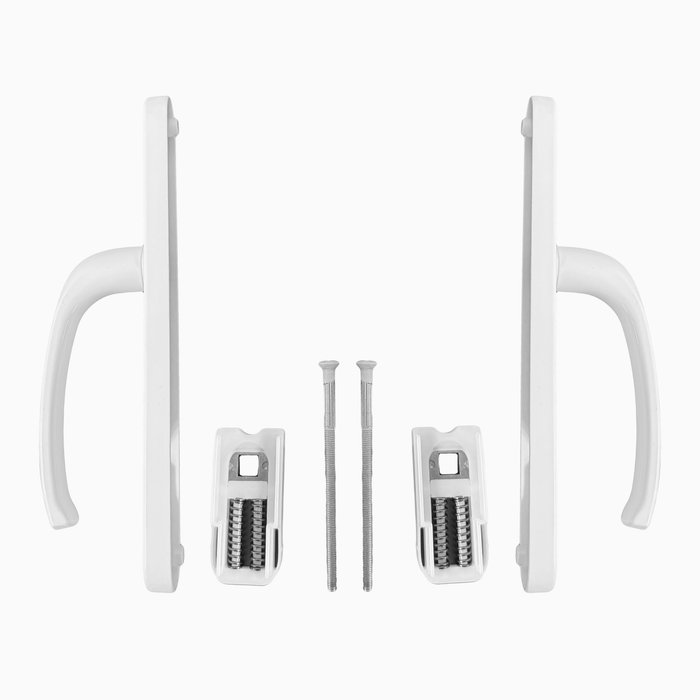 UPVC Double Glazing 92PZ 210mm Screw Centres Sprung Patio Door Handle Set PVC Long Backplate