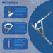 Egress Friction Stay Window Hinges – Emergency Escape & Secure Ventilation Solution 12" & 16" – 13mm & 17mm Stack Heights