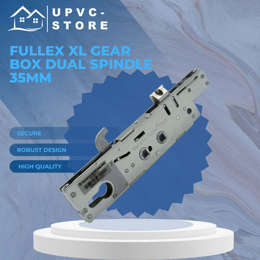 Fullex XL Replacement uPVC Gear Box Door Lock Centre Case Double Spindle 35mm