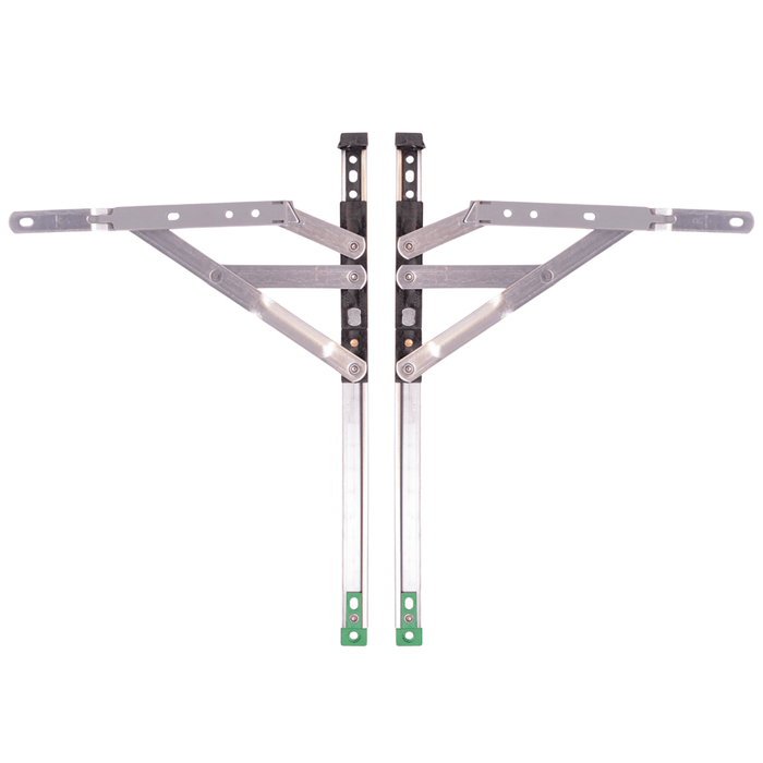 Horizon Egress Window Friction Stay Hinges True 90 Degree – Secure Ventilation Solution 12" & 16" – 13mm & 17mm Stack Heights