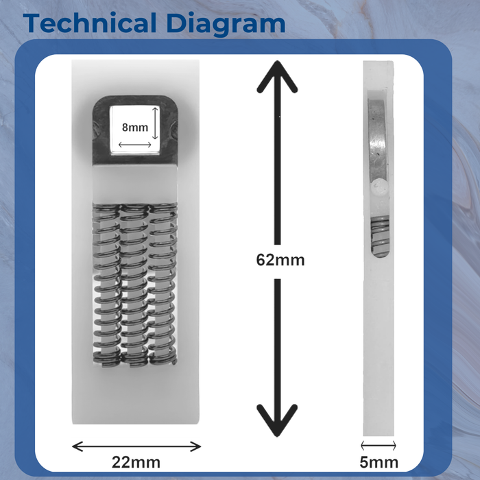 uPVC Replacement Door Handle Springs Cassette Pair - Stop Sagging Handles