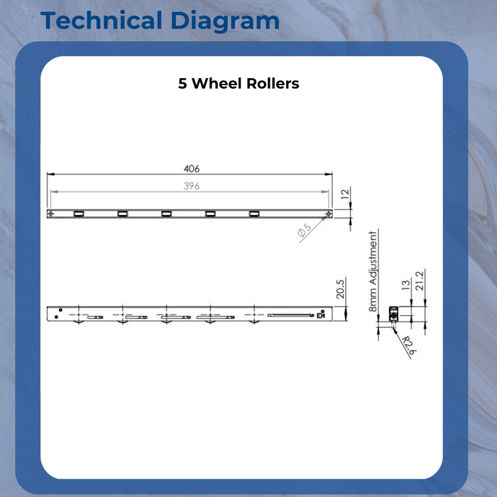 Glide Advanced Patio Door Rollers Self Adjusting Sliding Wheel Rollers