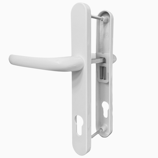 UPVC Double Glazing 92PZ 210mm Screw Centres Sprung Patio Door Handle Set PVC Long Backplate