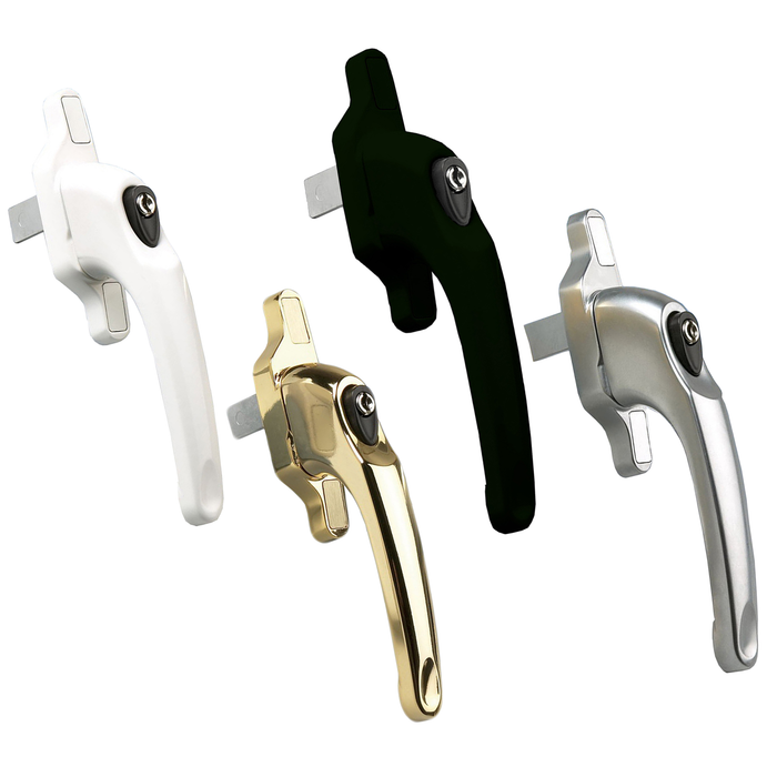 Cadenza Aluminium Window Handle Tongue (spade) Driven Various Colours Right / Left Hand