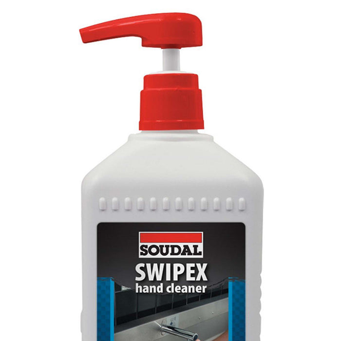 Soudal Swipex Hand Cleaner Extra Heavy Duty Hand Cleaner Pump 1L - Remove Grease Sealant Adhesive & PU Foam