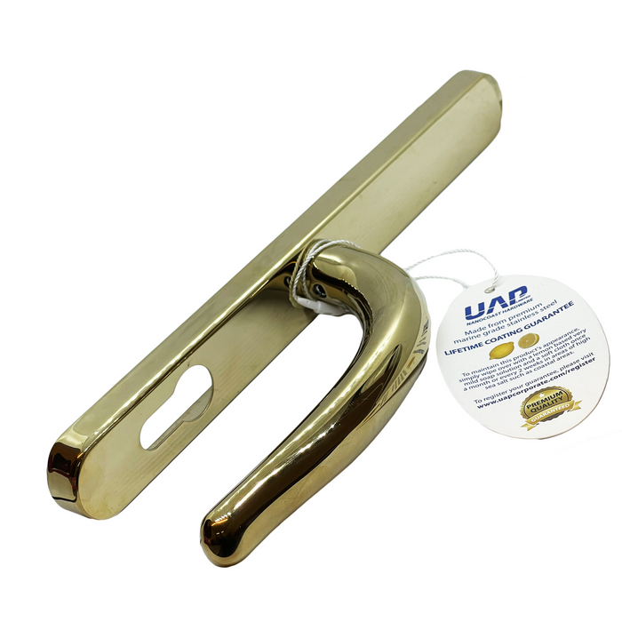 UPVC Door Handle Fullex 68PZ Sprung Double Glazing Pair Set PVC 215mm Genuine UAP Fullex