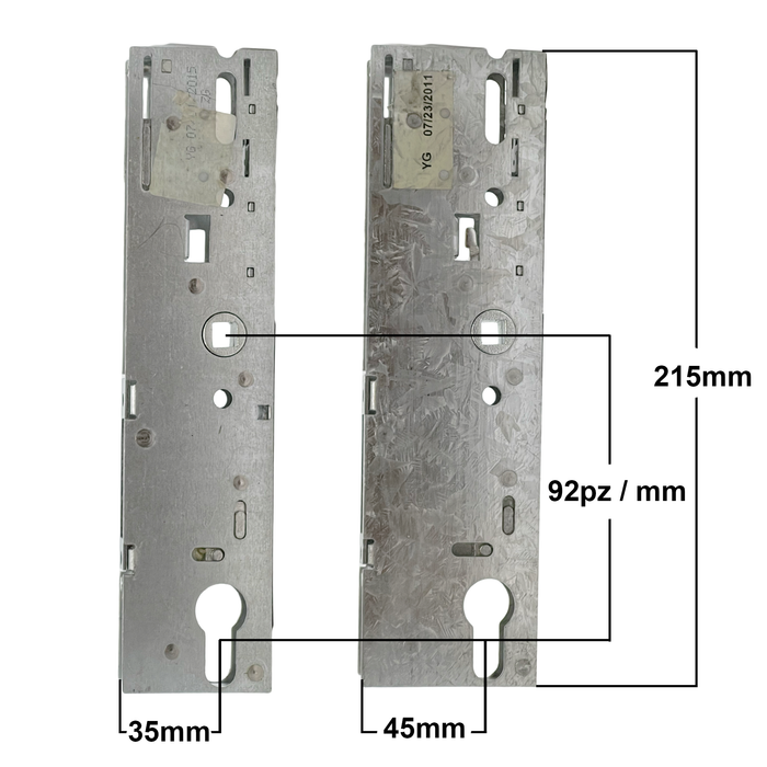 Yale YS170 Slave Upvc Composite Door Lock Replacement Gearbox Lock 45mm