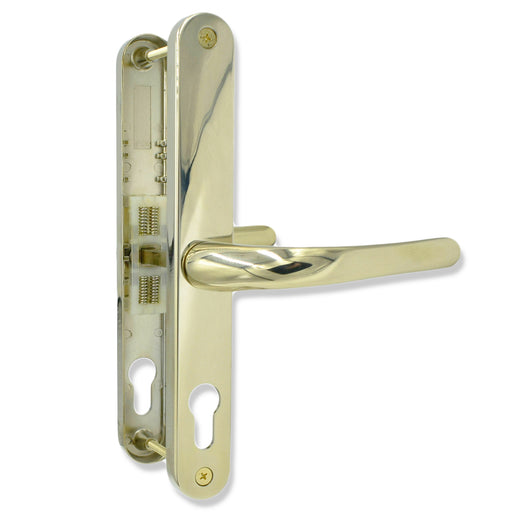 uPVC Fullex 68pz Door Handle Sprung Pair 215mm Set PVC 68mm